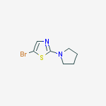 Structure of 5-bromo-2-pyrrolidin-1-yl-1,3-thiazole