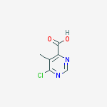Structure of 6-Chloro-5-methylpyrimidine-4-carboxylic acid