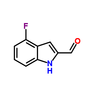 Structure of 4-FLUORO-1H-INDOLE-2-CARBALDEHYDE