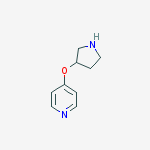 Chemical structure of 4-pyrrolidin-3-yloxypyridine