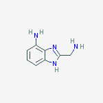 Structure of 1H-Benzimidazole-2-methanamine,  7-amino-