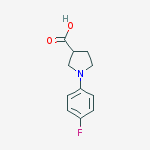Structure of 1-(4-FLUOROPHENYL)PYRROLIDINE-3-CARBOXYLICACID