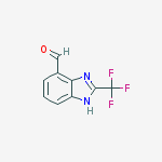 Structure of 2-(TRIFLUOROMETHYL)-1H-BENZIMIDAZOLE-7-CARBALDEHYDE