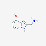 Structure of 1H-Benzimidazol-7-ol,  2-(aminomethyl)-
