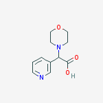 MORPHOLIN-4-YL(PYRIDIN-3-YL)ACETIC ACID结构式