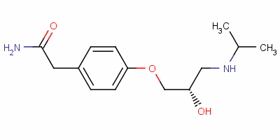 Structure of S(-)-ATENOLOL