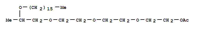 Structure of PROPYLENE GLYCOL CETETH-3 ACETATE