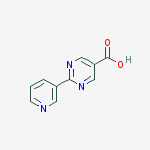Structure of 2-pyridin-3-ylpyrimidine-5-carboxylic acid