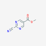 Structure of methyl 2-cyanopyrimidine-5-carboxylate