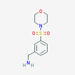 Structure of 1-[3-(morpholin-4-ylsulfonyl)phenyl]methanamine