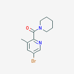 Structure of 5-BROMO-3-METHYL-2-[(PIPERIDIN-1-YL)CARBONYL]PYRIDINE