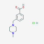 Structure of 3-(4-METHYL-PIPERAZIN-1-YLMETHYL)-BENZOIC ACID HYDROCHLORIDE