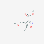 4-(methoxymethyl)-5-methyl-1,2-oxazole-3-carboxylic acid结构式