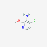 3-Pyridinamine,  4-chloro-2-methoxy-结构式