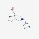 Structure of 3-Oxa-7-azabicyclo[3.3.1]nonan-9-ol, 7-(phenylmethyl)-