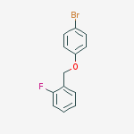 1-(4-bromophenoxymethyl)-2-fluorobenzene结构式