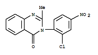 Structure of 3-(2-Chloro-4-nitrophenyl)-2-methyl-4(3H)-quinazolinone