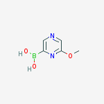(6-Methoxy-2-pyrazinyl)boronic acid结构式