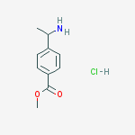 Structure of 4-(1-AMINO-ETHYL)-BENZOIC ACID METHYL ESTER HYDROCHLORIDE