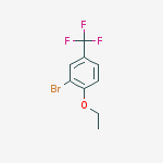 2-Bromo-1-ethoxy-4-trifluoromethyl-benzene结构式