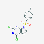 Structure of 2,4-Dichloro-7-tosyl-7H-pyrrolo[2,3-d]pyriMidine