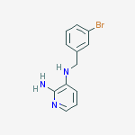 Structure of 2-AMINO-3-(3-BROMOBENZYLAMINO)-PYRIDINE