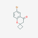 Structure of 6-bromospiro[3h-chromene-2,1'-cyclobutane]-4-one