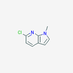 Structure of 1H-Pyrrolo[2,3-b]pyridine, 6-chloro-1-methyl-