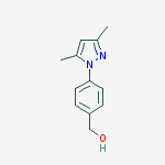 Structure of 4-(3,5-Dimethyl-1H-pyrazol-1-yl)benzyl alcohol 97%