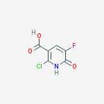Structure of 2-chloro-5-fluoro-6-oxo-1H-pyridine-3-carboxylic acid