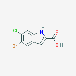 Structure of 5-Br-6-Cl-2-indolecarboxylic acid