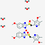 Strontium;5-methoxy-2-[(s)-(4-methoxy-3,5-dimethylpyridin-2-yl)methylsulfinyl]benzimidazol-1-ide;tetrahydrate