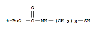 Structure of CARBAMIC ACID (3-MERCAPTOPROPYL)-,TERT-BUTYL ESTER