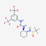 1-[3,5-bis(trifluoromethyl)phenyl]-3-[(1r,2r)-2-[[(r)-tert-butylsulfinyl]amino]cyclohexyl]urea结构式