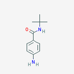 4-氨基-N-叔丁基苯甲酰胺结构式