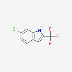 6-CHLORO-2-TRIFLUOROMETHYLINDOLE结构式