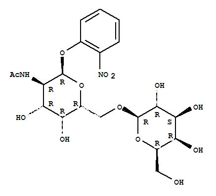 Structure of 2-nitrophenyl-2-acetamido-2-deoxy-6-O-beta galactopyranosyl-alpha galactopyranoside