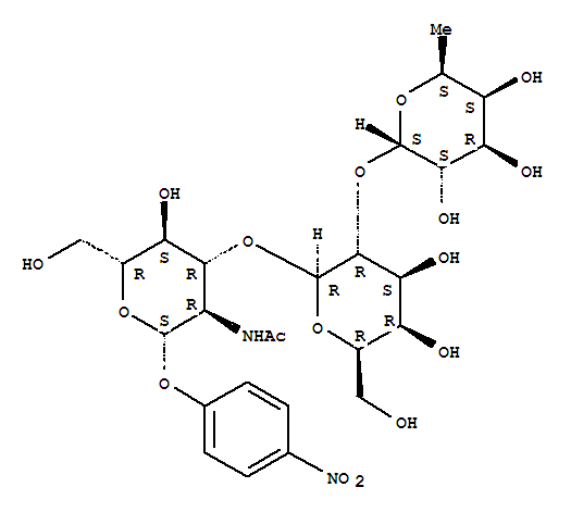 3)-2-(乙酰氨基)-2-脱氧-BETA-D-吡喃葡萄糖苷结构式