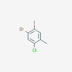 Structure of 1-bromo-5-chloro-2-iodo-4-methylBenzene