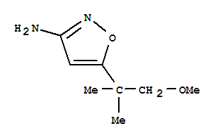 Structure of 3-Isoxazolamine,5-(2-methoxy-1,1-dimethylethyl)-