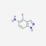 Structure of 5-AMINO-4-FLUORO 1H-INDAZOLE