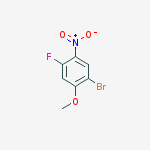 1-bromo-4-fluoro-2-methoxy-5-nitrobenzene结构式