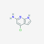 Structure of 4-Chloro-1H-pyrrolo[2,3-b]pyridin-6-amine