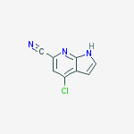 Structure of 4-CHLORO-6-CYANO-7-AZAINDOLE