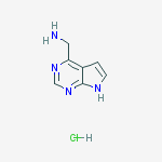 Structure of 7H-pyrrolo[2,3-d]pyrimidin-4-ylmethanamine,hydrochloride