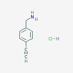 Structure of (4-Ethynylphenyl)methanamine hydrochloride