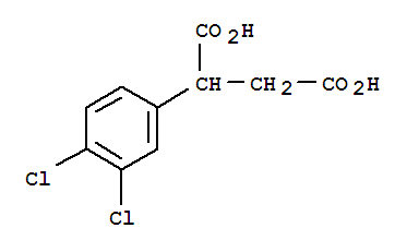 2-(3,4-二氯苯基)-琥珀酸结构式