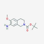 tert-butyl 7-amino-6-methoxy-3,4-dihydroisoquinoline-2(1H)-carboxylate结构式