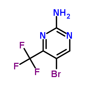 Structure of 5-bromo-4-(trifluoromethyl)pyrimidin-2-amine