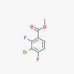Chemical structure of 3-Bromo-2,4-difluorobenzoic acid methyl ester